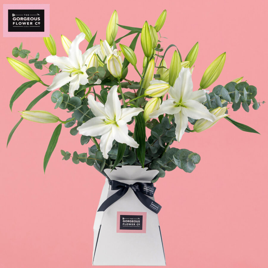 White Coast with Lilies
