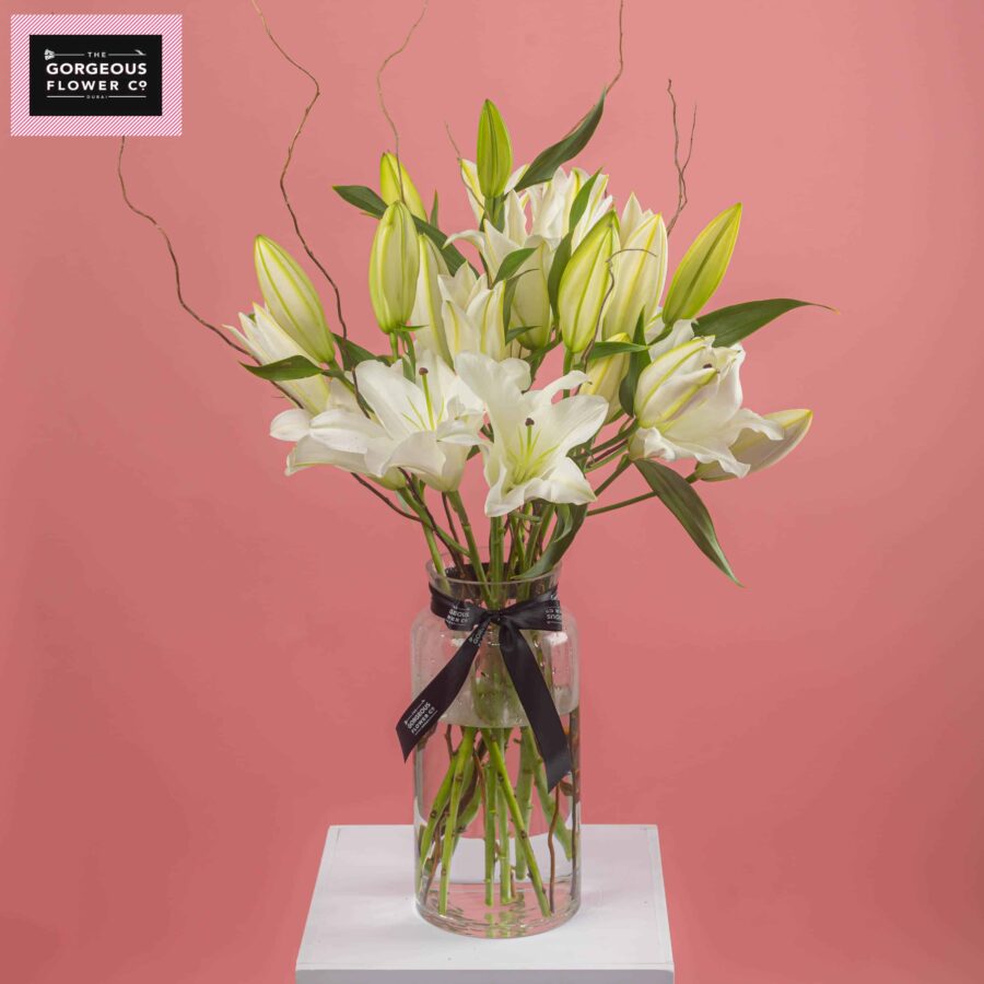 White Coast in a Vase with Lilies - Gorgeous