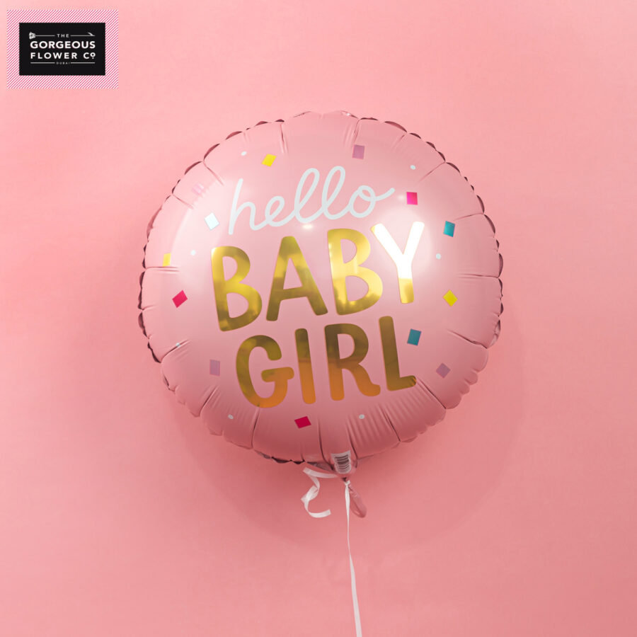 Hello Baby Girl Balloon