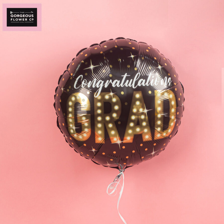 Congratulations Grad Black Balloon
