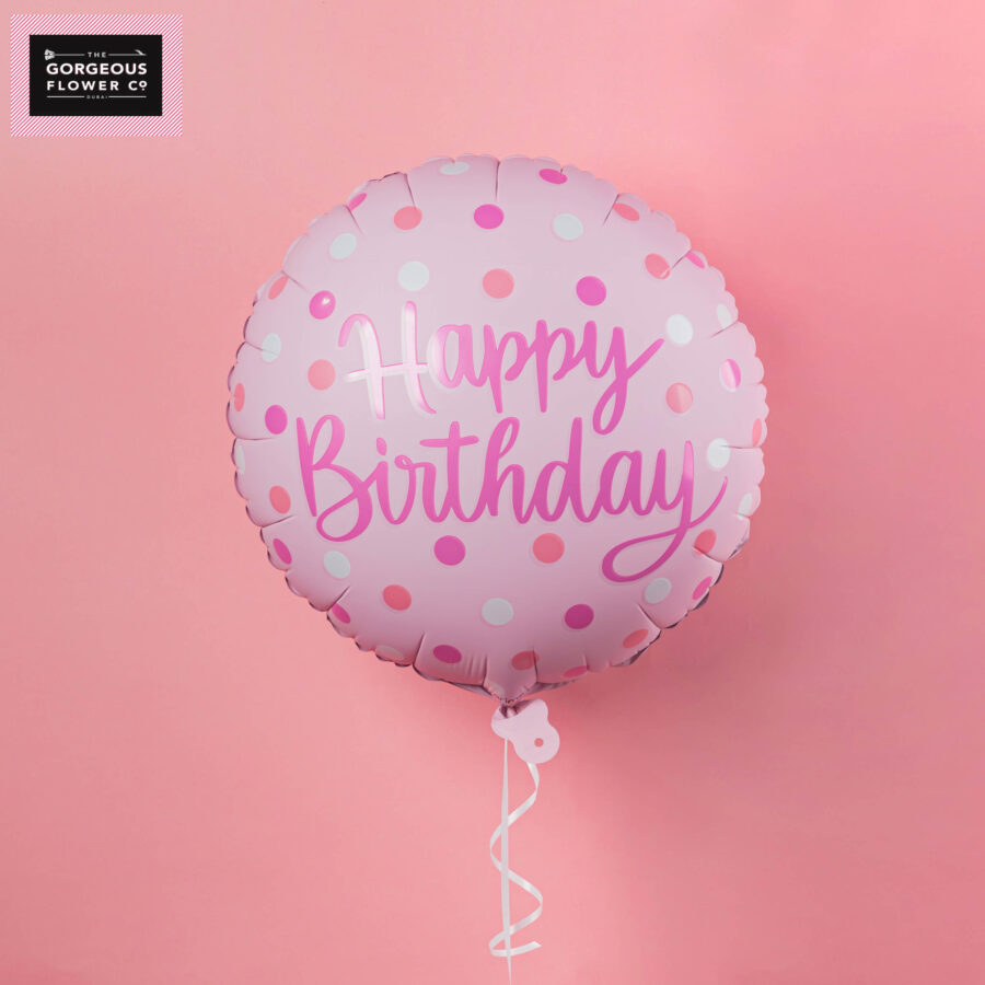 Happy Birthday Balloon Pink