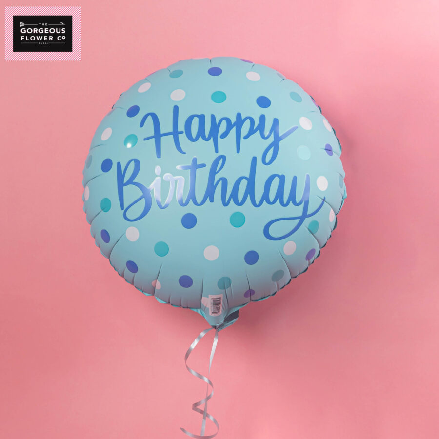 Happy Birthday Balloon Blue