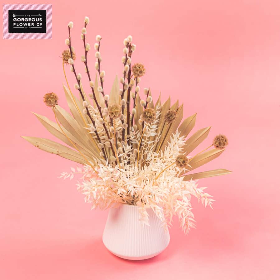 Willow and Ruscus  Dried Arrangement