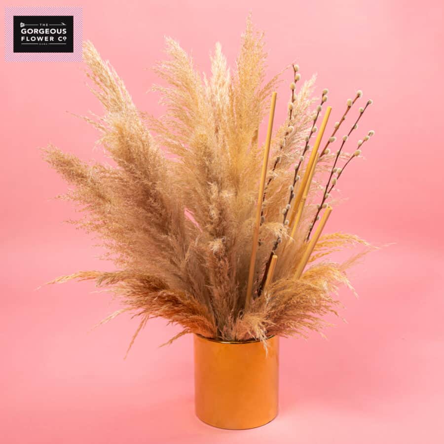 Pampas and Willow Spray Arrangement